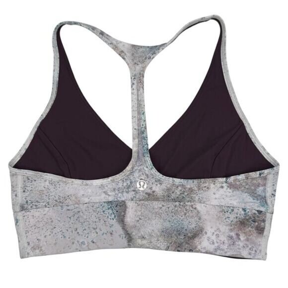 Lululemon Retreat Bra In Sugar Crush Multi / Black Cherry Size 4 - Picture 4 of 8